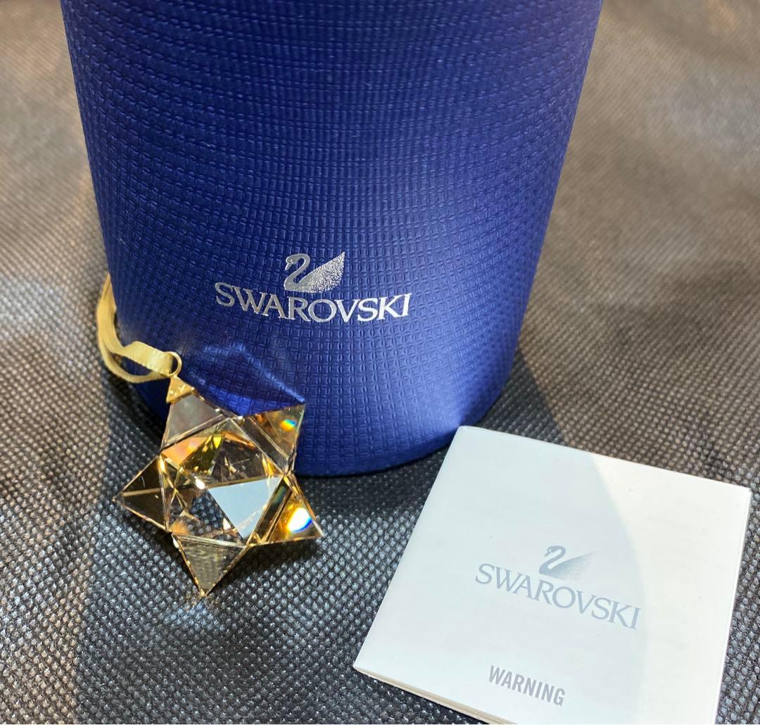 Swarovski 星型クリスタルオーナメント 約4cm