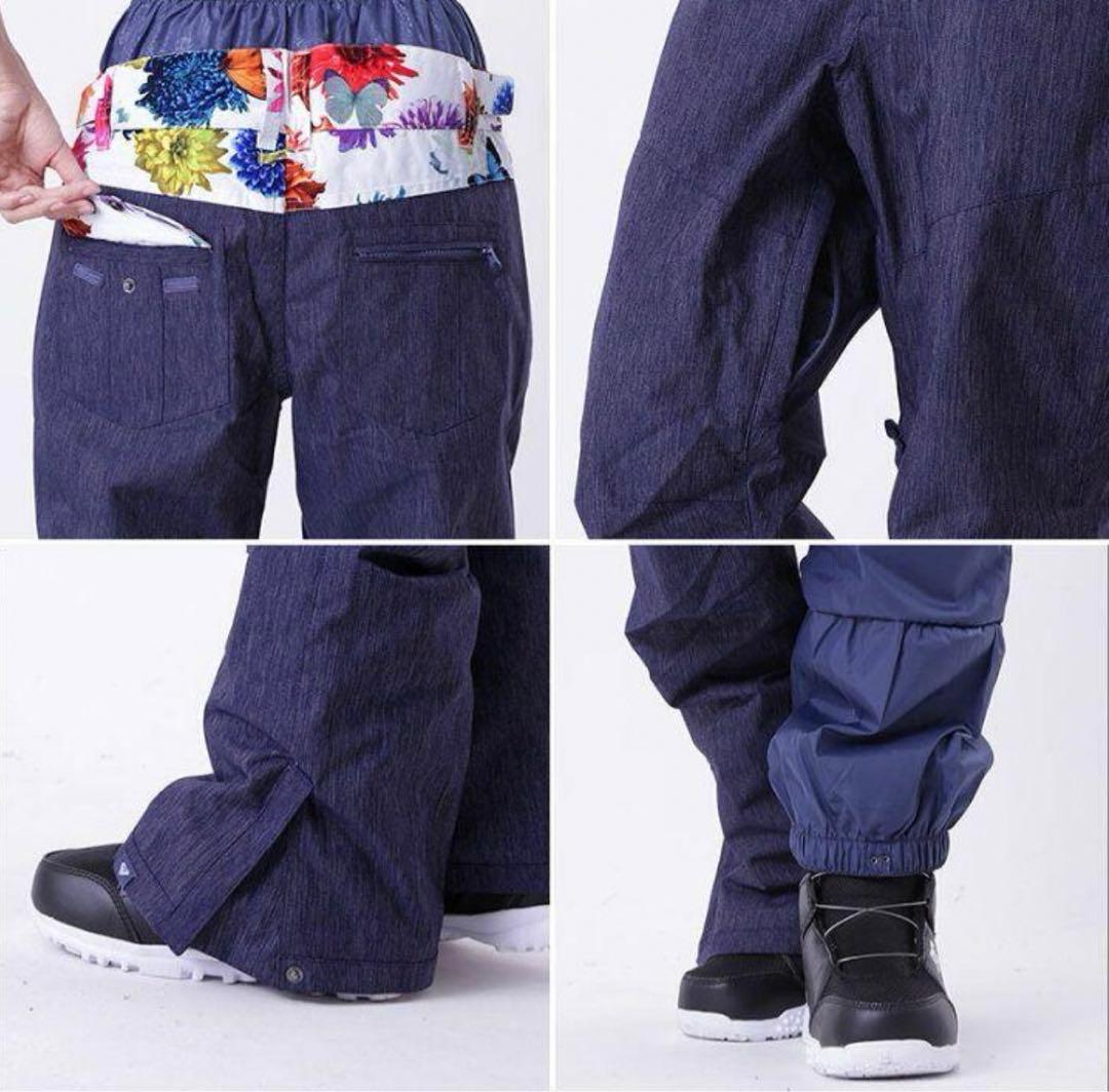 【ROXY 】花柄 蜷川実花コラボ スノーボードウェア上下セット