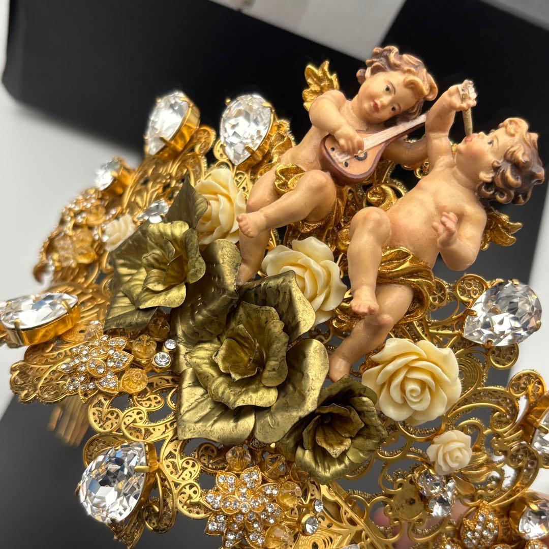 ✨希少✨Dolce&Gabbana カチューシャ ティアラ 天使 フラワー