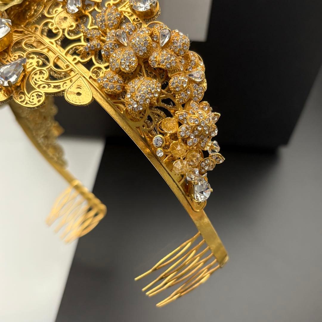 ✨希少✨Dolce&Gabbana カチューシャ ティアラ 天使 フラワー