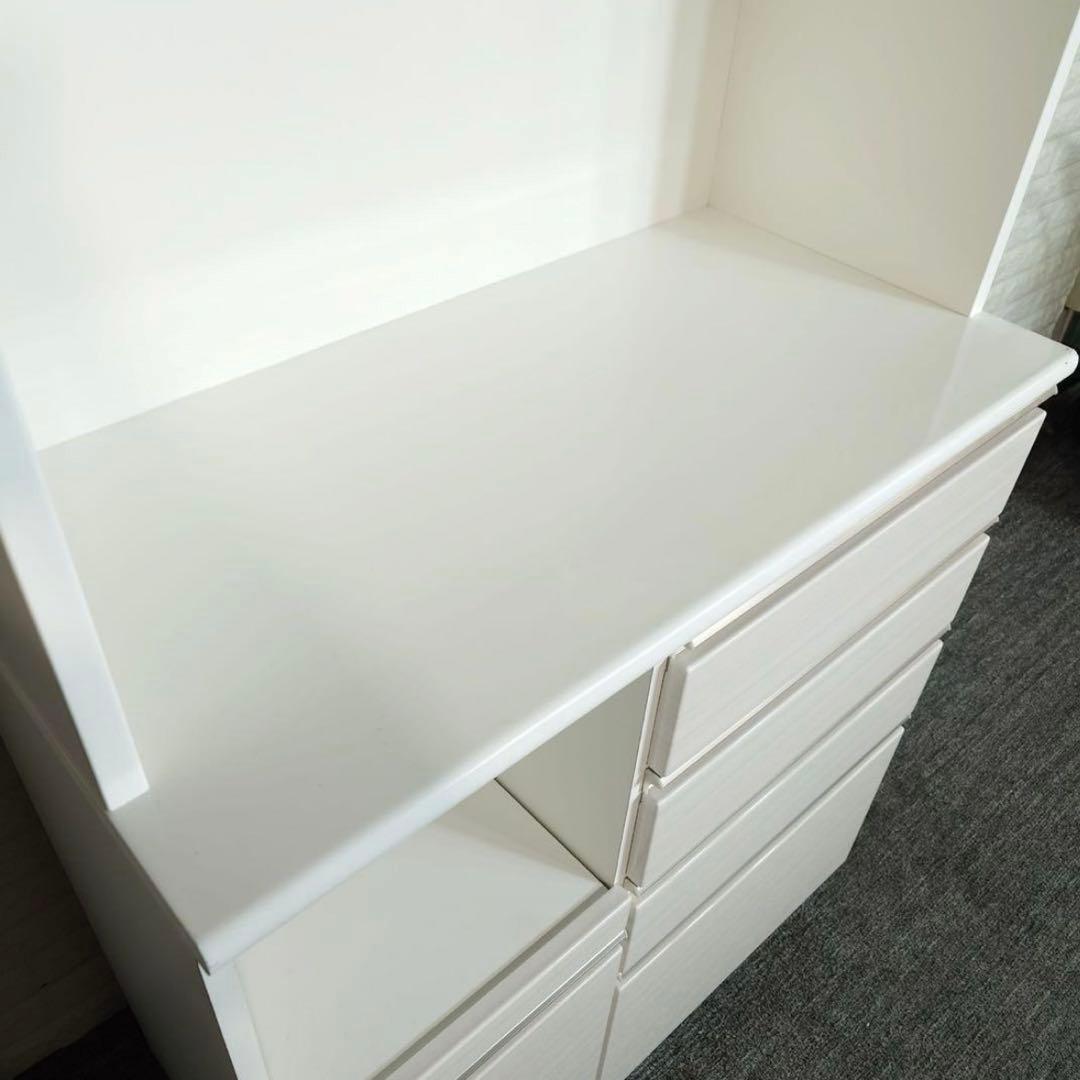 ニトリ キッチンボード 食器棚　Nポスティア100KB WH（幅100cm）