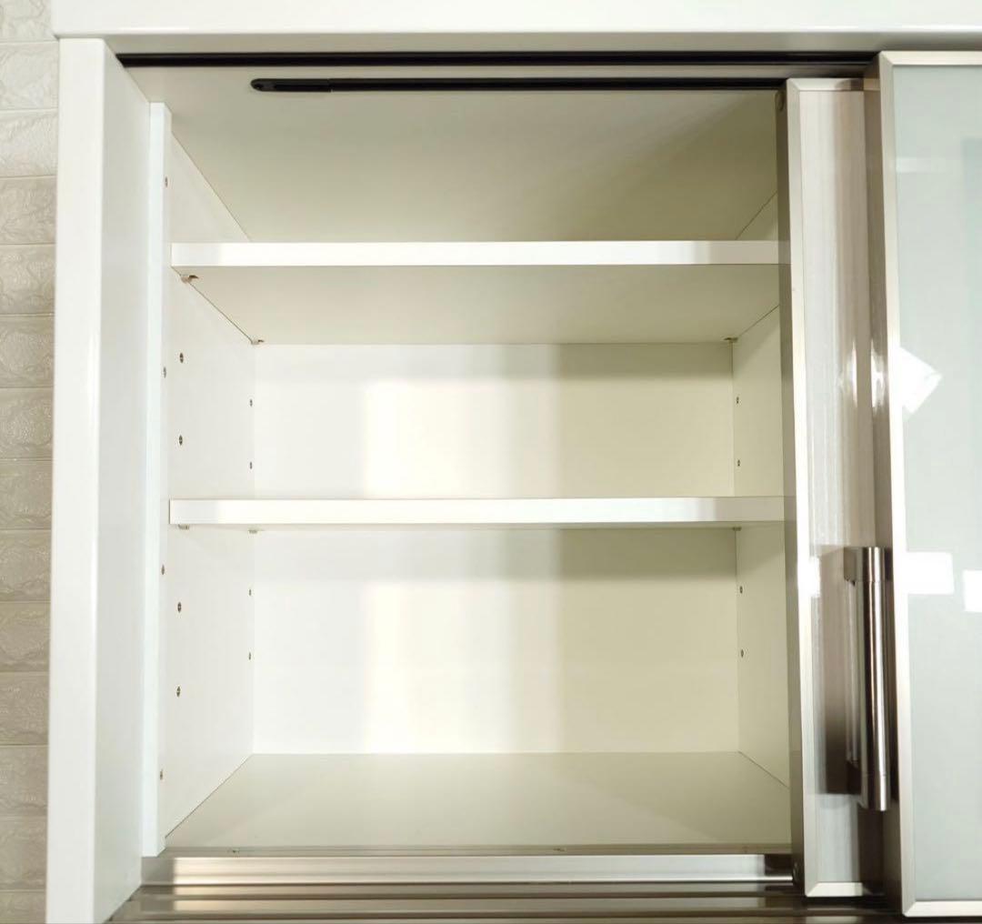 ニトリ キッチンボード 食器棚　Nポスティア100KB WH（幅100cm）