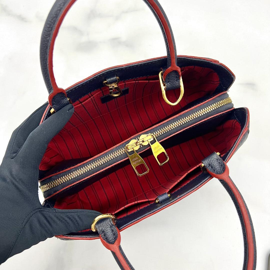 【未使用級】 ルイヴィトン アンプラント モンテーニュ BB マリーヌルージュ