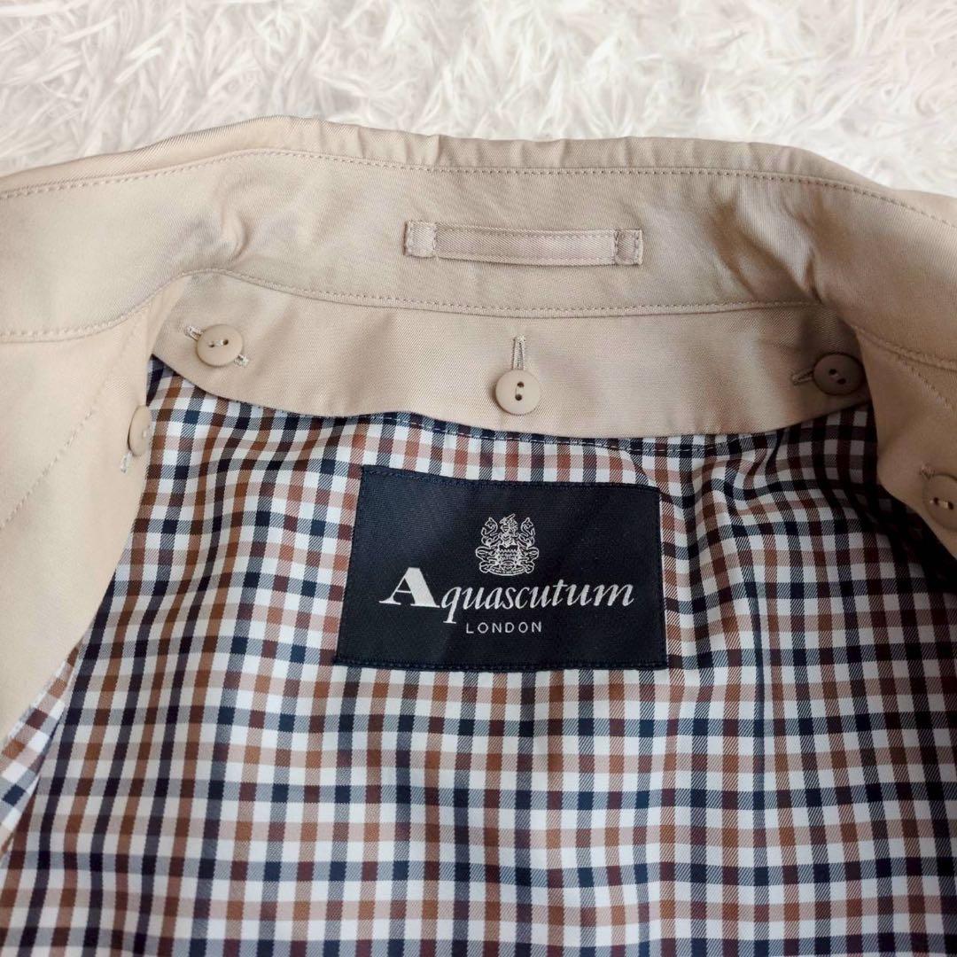 ◾︎極美品 近年モデル◾︎ アクアスキュータム トレンチコート ブルーライナー 6