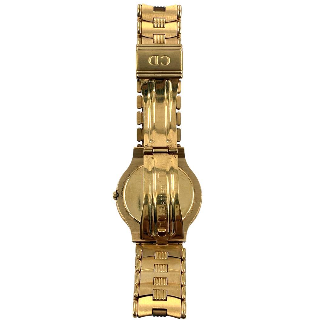 ディオール　腕時計　クロノグラフ　ムーンフェイズ　ゴールド　ラウンド　レディース