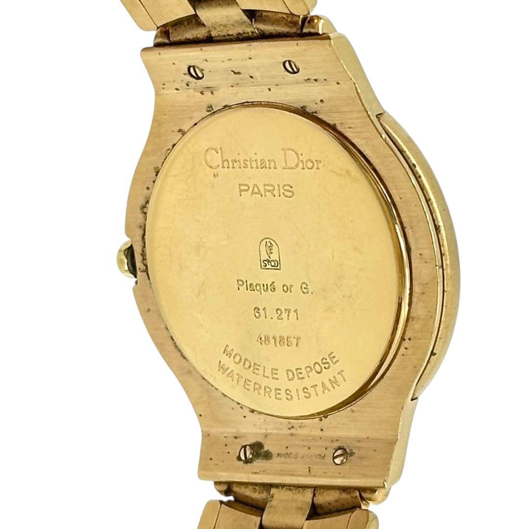 ディオール　腕時計　クロノグラフ　ムーンフェイズ　ゴールド　ラウンド　レディース