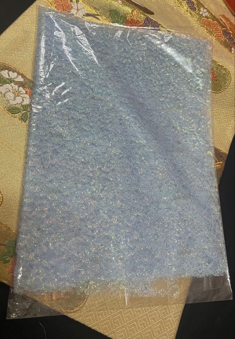 振袖 フルセット6点サイズM〜Ｌ駒刺繍　片輪車吉祥花文　金銀彩　正絹