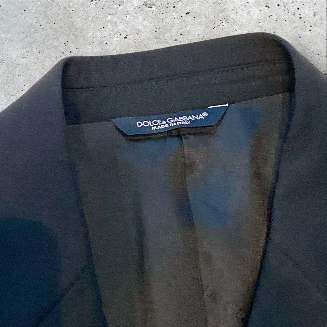 【美品】DOLCE&GABBANA ブラック 2Bスーツ セットアップサイズ46