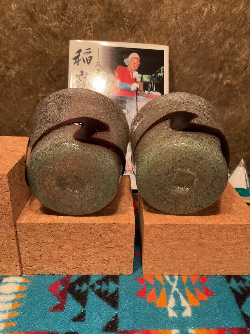 新品　宙吹ガラス工房虹　稲嶺盛吉氏製作琉球ガラス