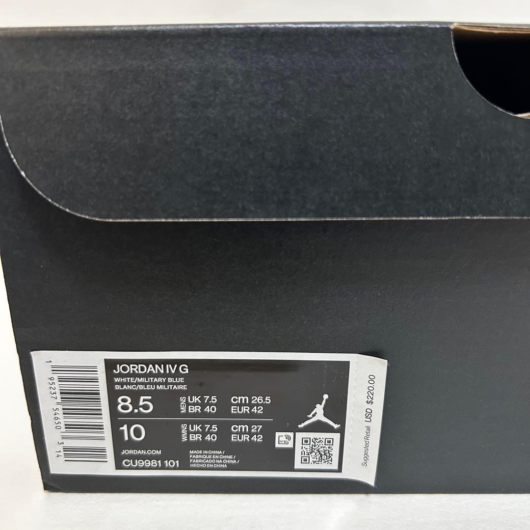 シューズ(男性用) NIKE AIR JORDAN 4 GOLF \"MILITARY BLUE\"