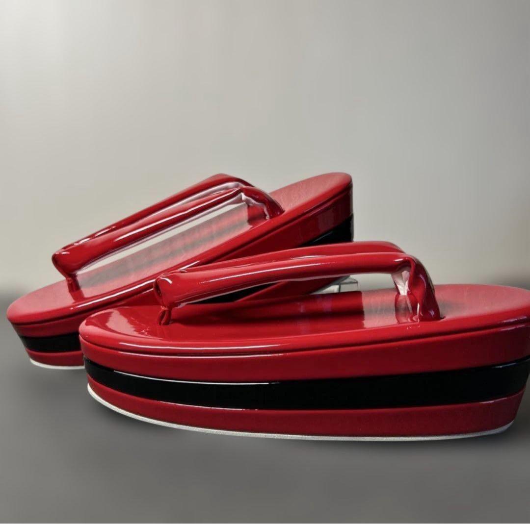 エナメル厚底草履バッグセット/NO.13