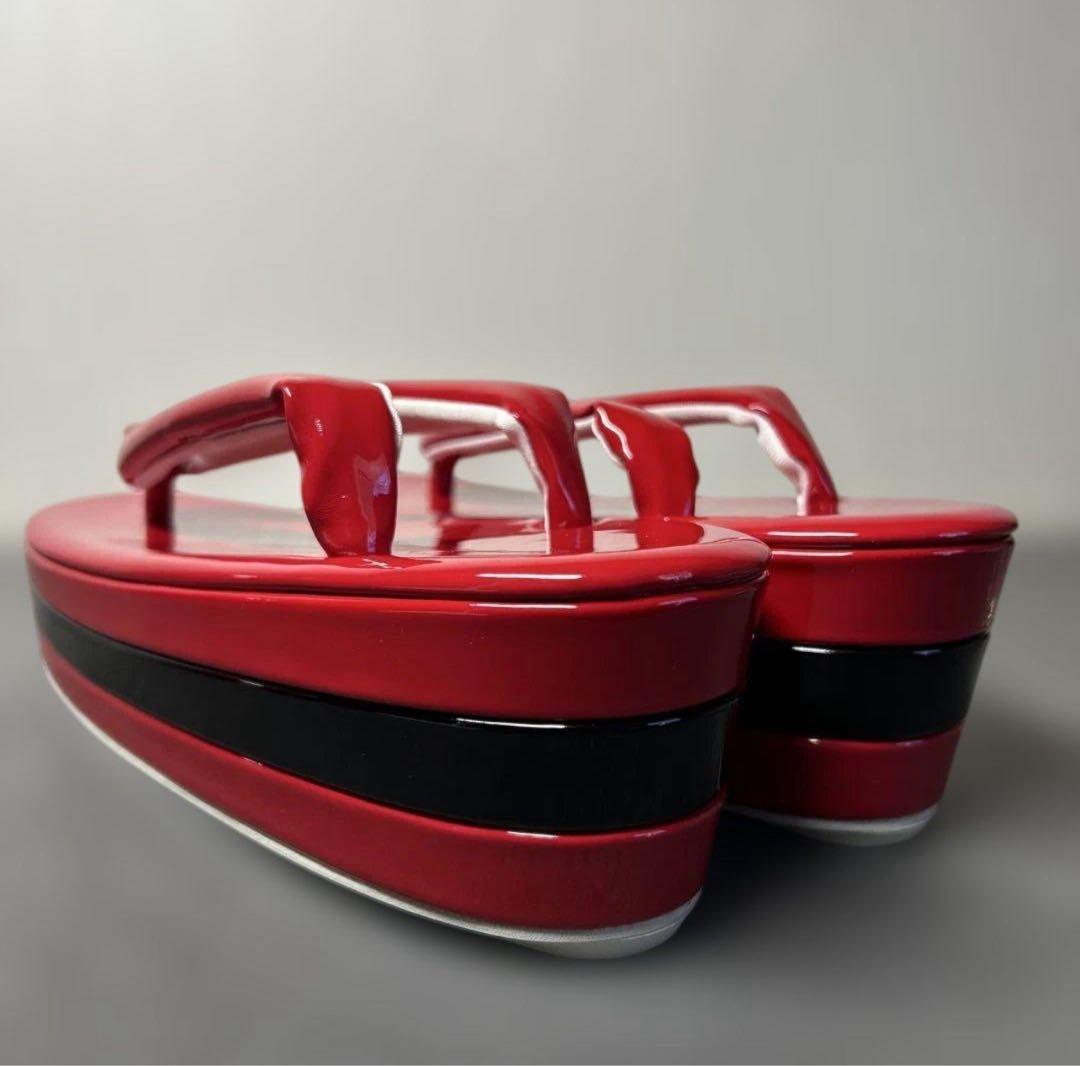 エナメル厚底草履バッグセット/NO.13