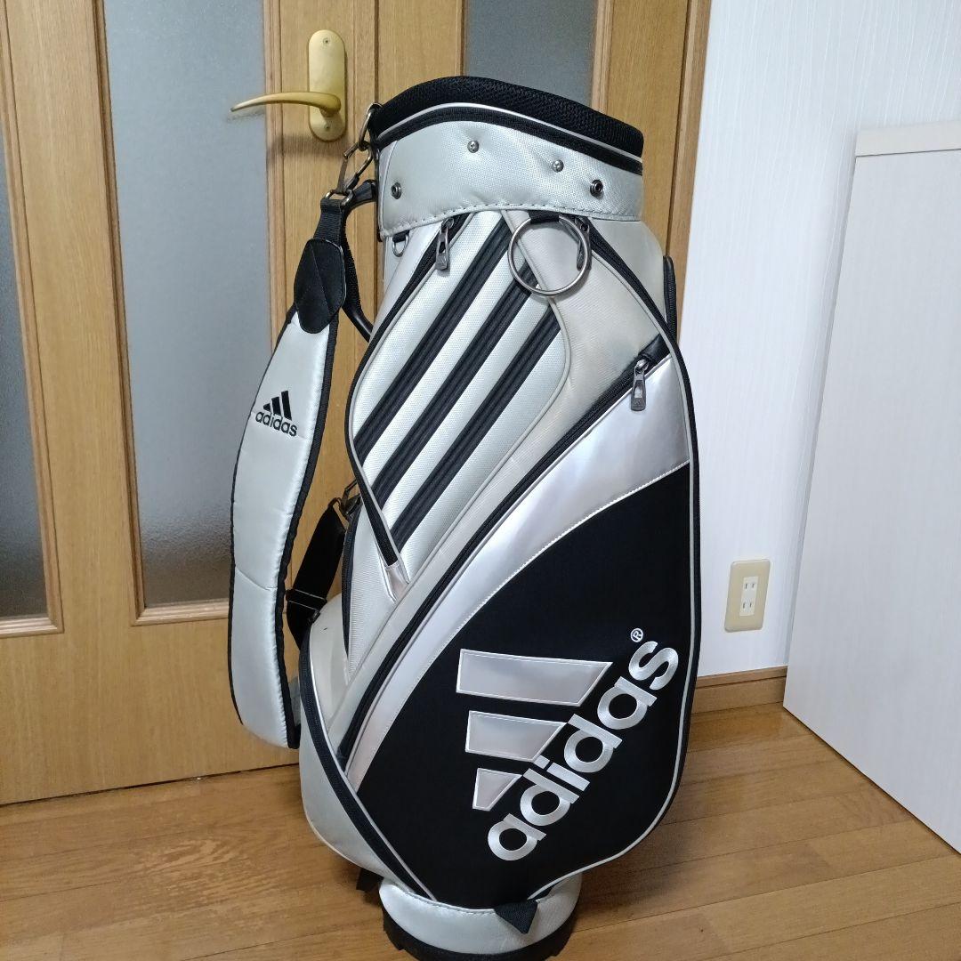 adidas キャディバッグ ブラック/シルバー