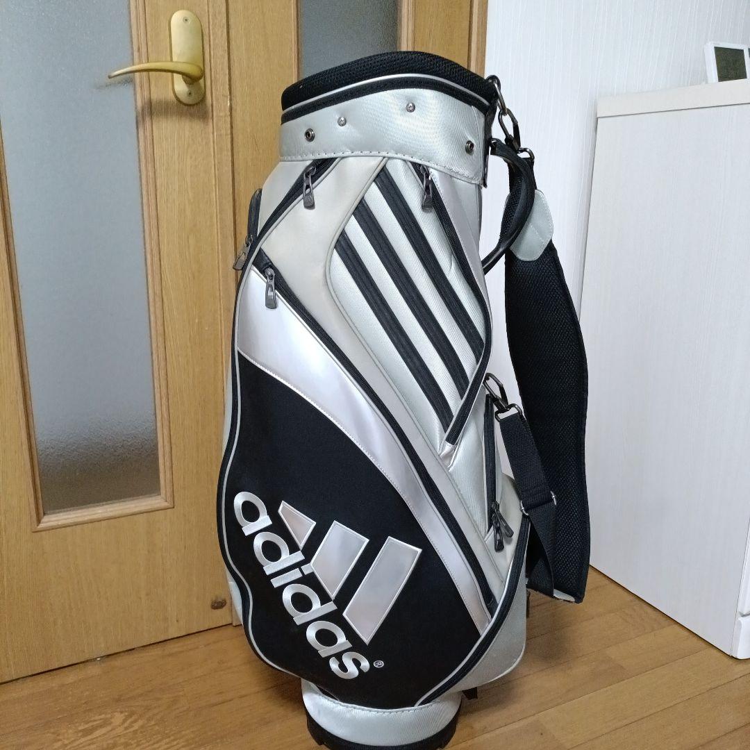adidas キャディバッグ ブラック/シルバー