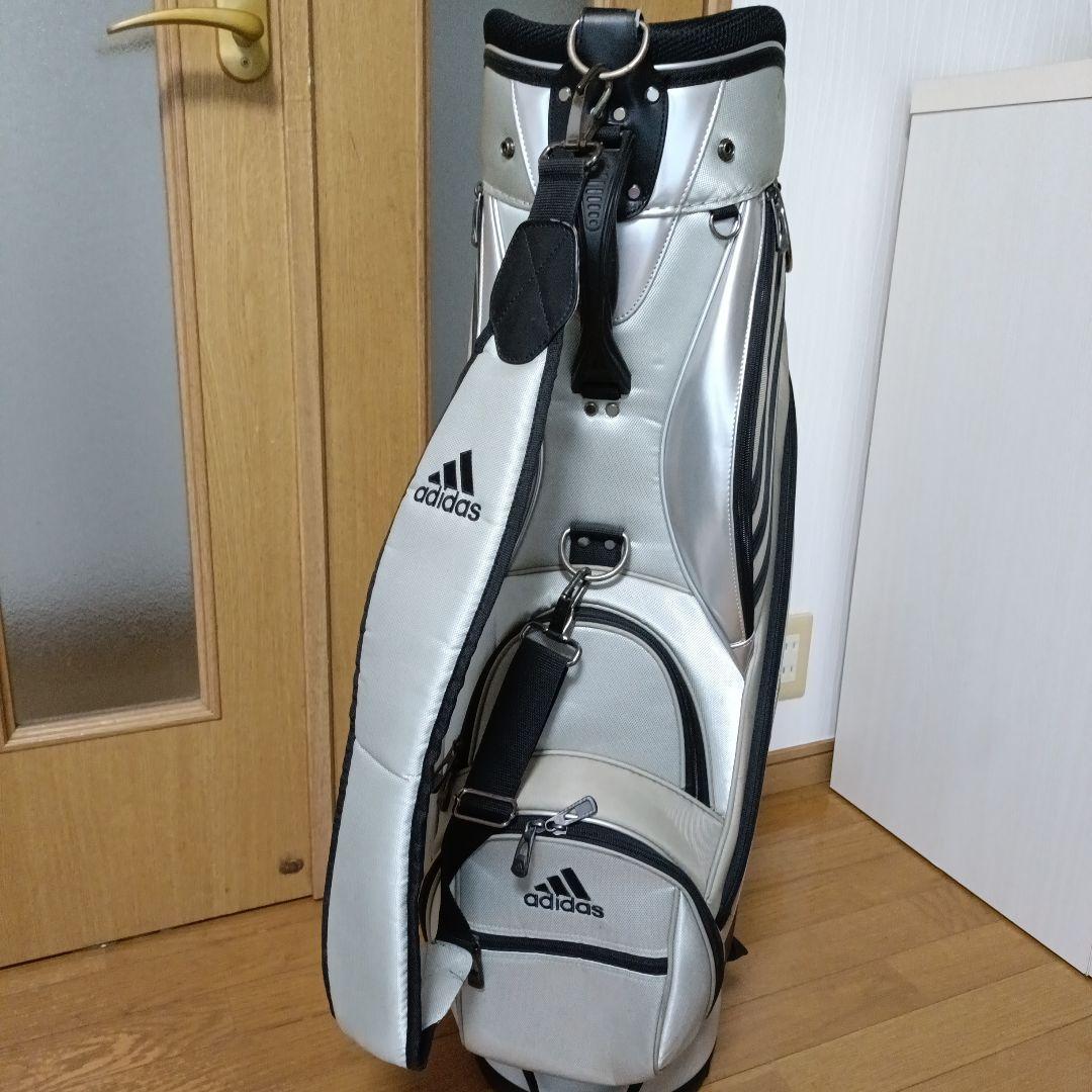 adidas キャディバッグ ブラック/シルバー