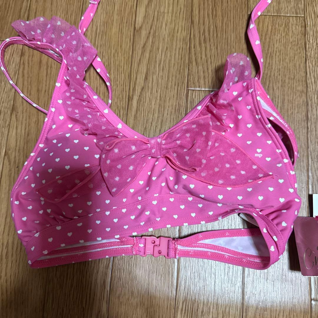 咲*音様 メゾピアノＪｒ．ピンク ハート柄 水着セット サイズ150