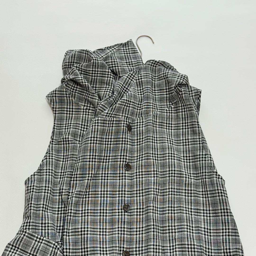 美品✨ センソユニコ 芽風 メフウ チュニックワンピース 変形チェック アシメ