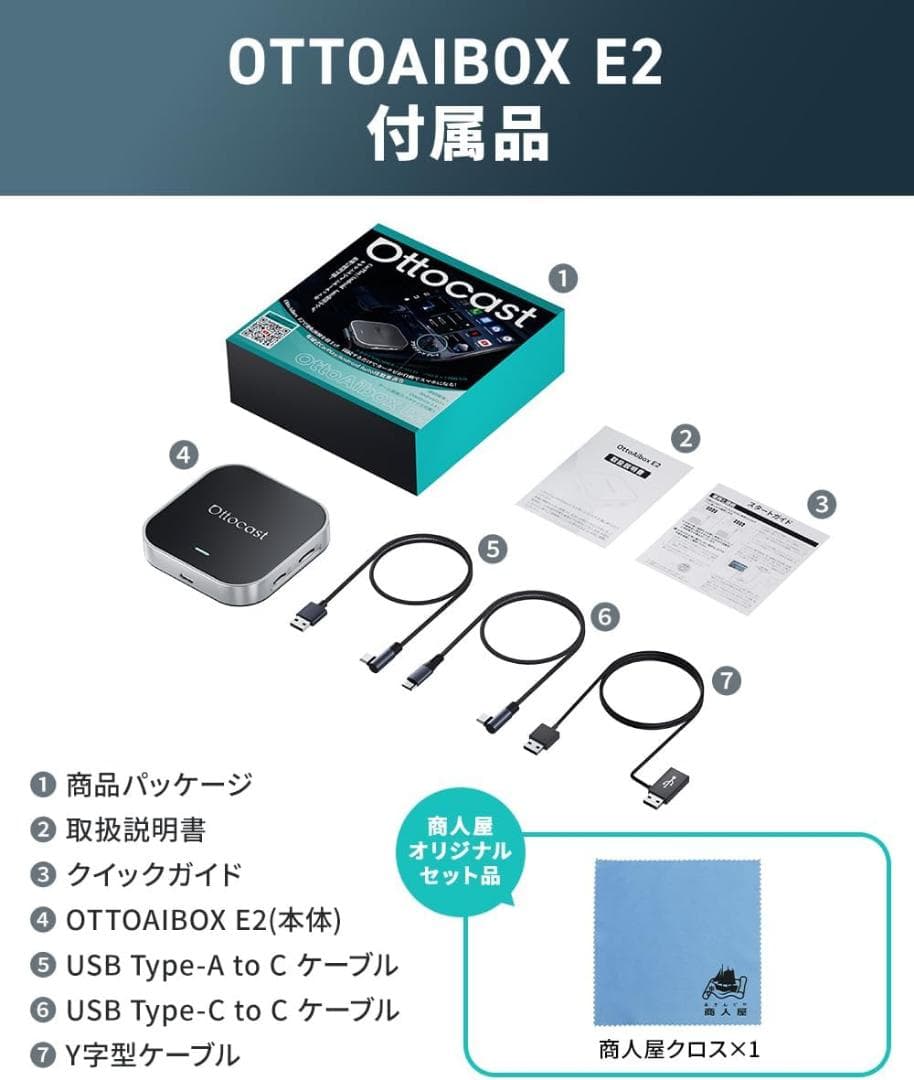 【新品未使用・回線未開通】Ottocast OttoAibox E2
