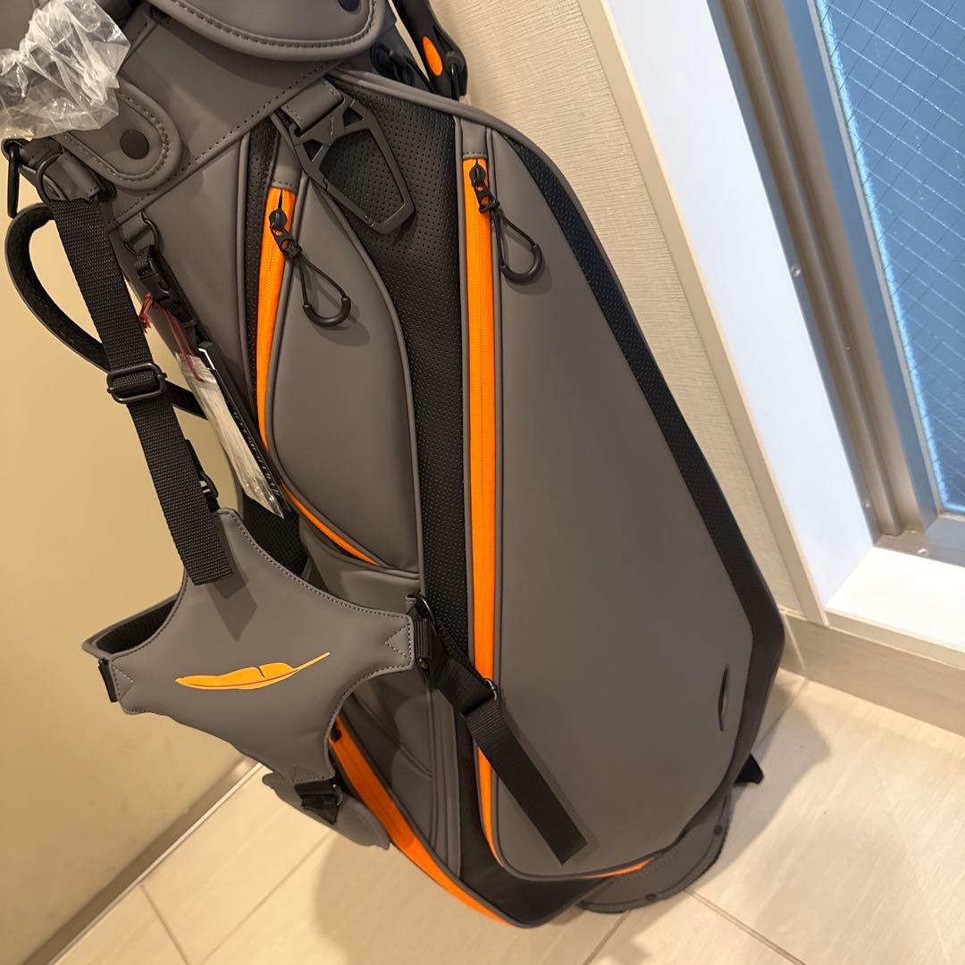 フォーティーン　FOURTEEN スタンドキャディバック　グレー／オレンジ