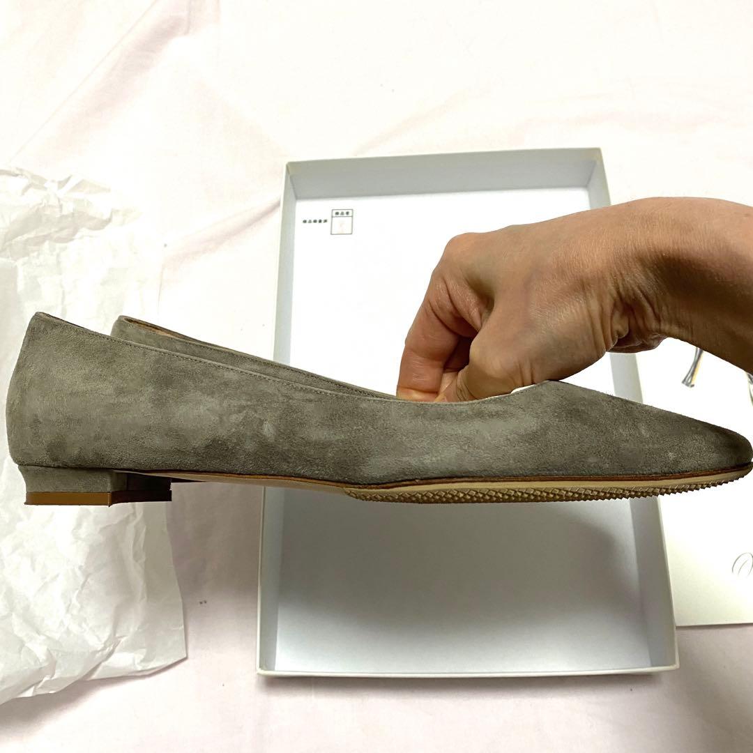 極美品 マノロブラニク BBフラットパンプス スエード 36 23㎝