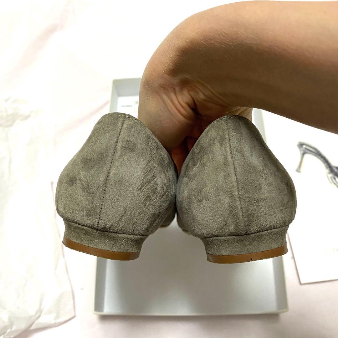 極美品 マノロブラニク BBフラットパンプス スエード 36 23㎝