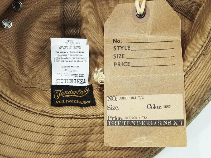 美品 TENDERLOIN JUNGLE HAT T/C ジャングル ハット