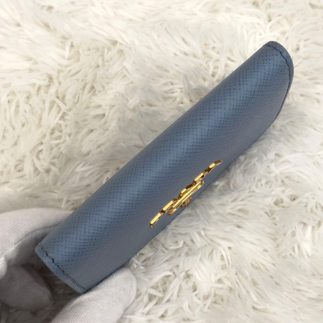 極美品⭐️現行 ICチップ内蔵 PRADA プラダ サフィアーノレザー キーケース
