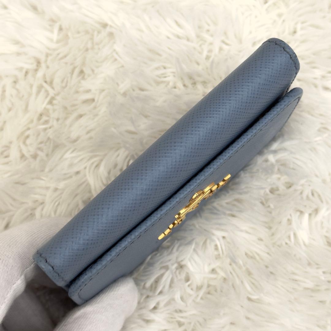 極美品⭐️現行 ICチップ内蔵 PRADA プラダ サフィアーノレザー キーケース