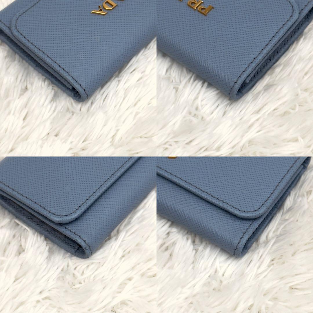 極美品⭐️現行 ICチップ内蔵 PRADA プラダ サフィアーノレザー キーケース