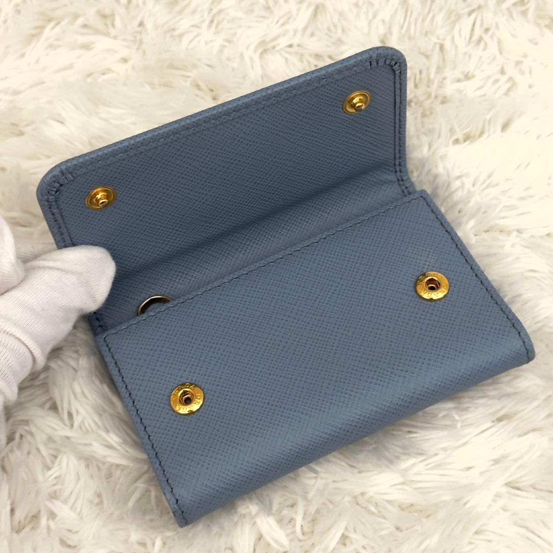 極美品⭐️現行 ICチップ内蔵 PRADA プラダ サフィアーノレザー キーケース