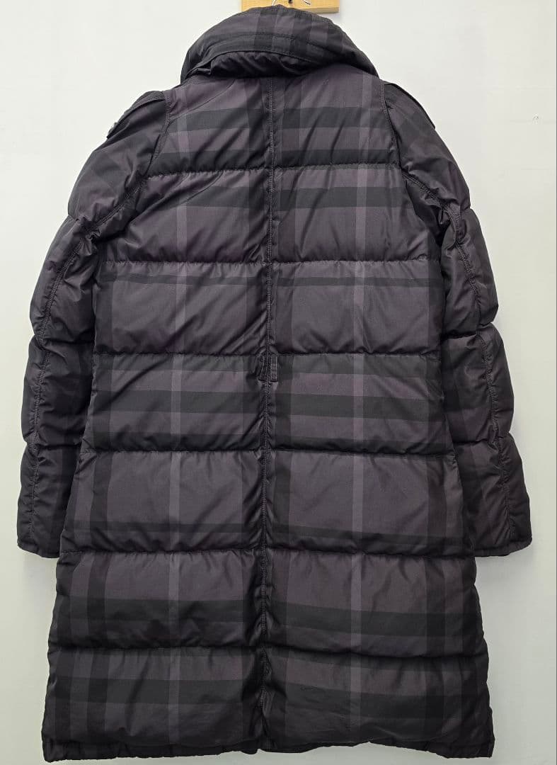 訳あり バーバリーロンドン ダウンコート　メガチェック 総柄