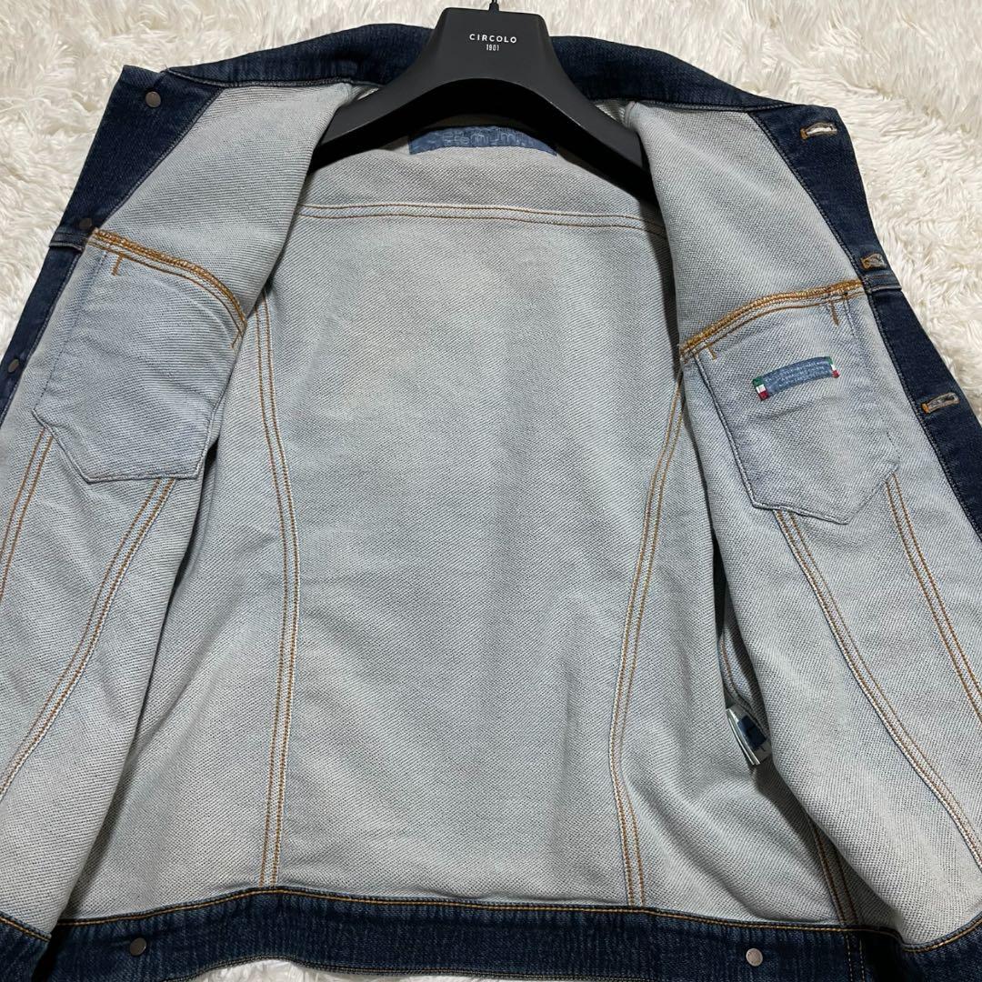 美品✨ ヤコブコーエン ストレッチ デニムジャケット L 濃紺 ネイビー