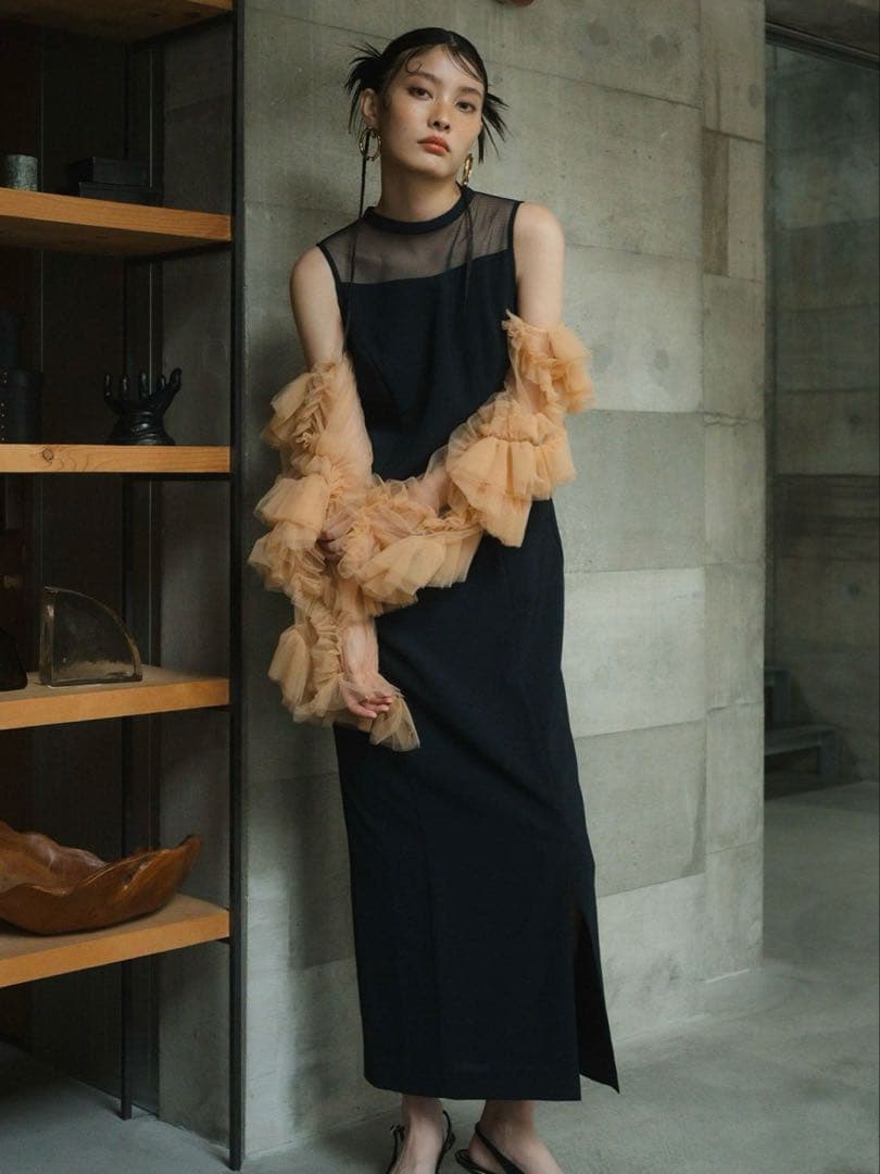 【ANDRESD】 detached sleeve dress M