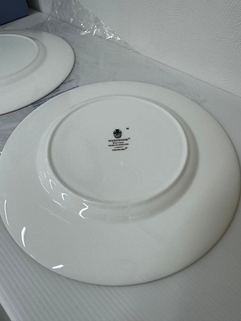 ウェッジウッド・英国製 コロラド 27cmプレート 壷ロゴ 2枚セット