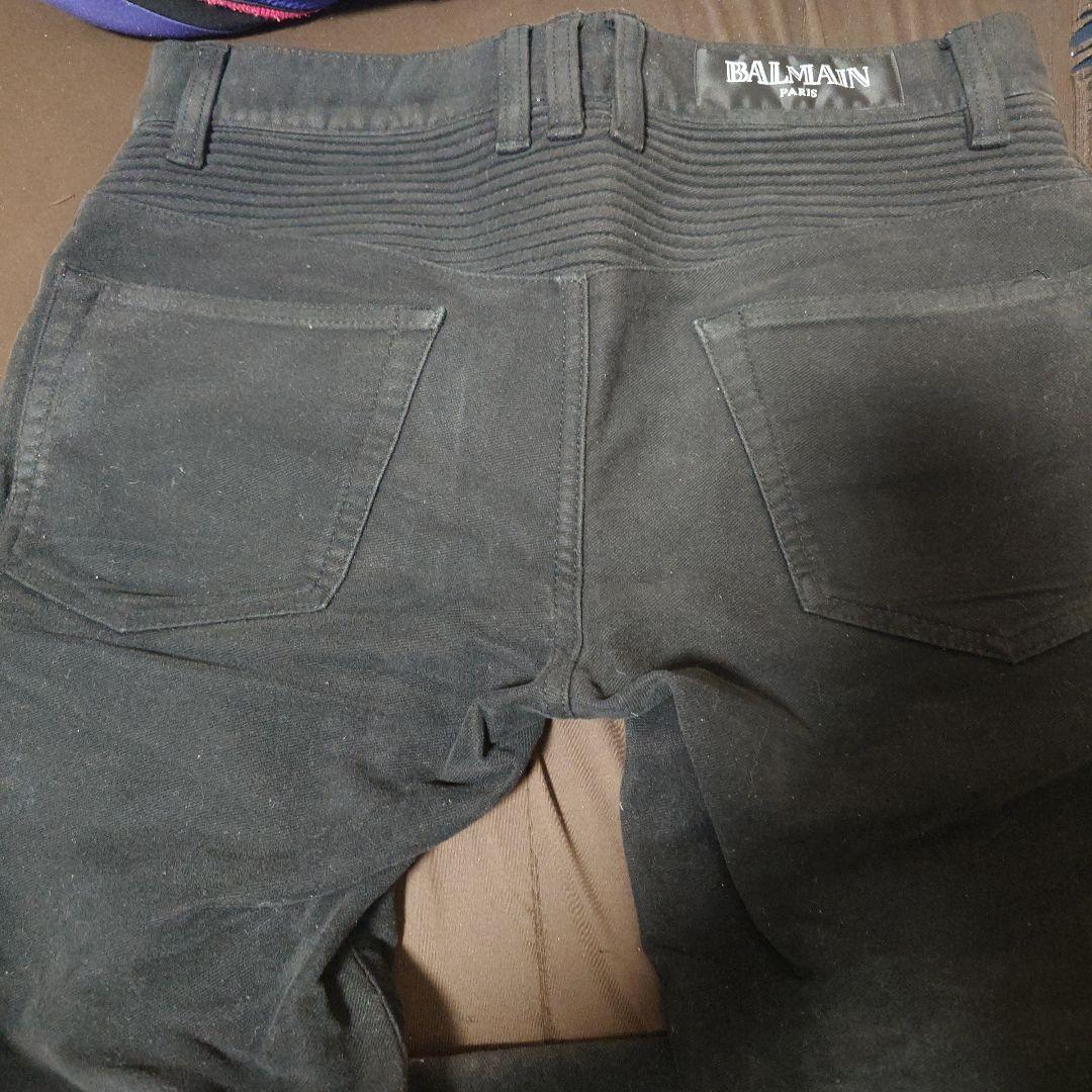 バルマン　ストレッチバイカーパンツ　デニムジャケットコートシャツブルゾンニット