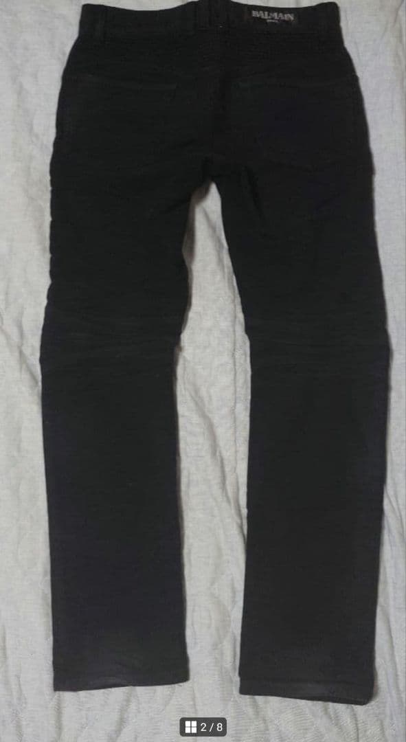 バルマン　ストレッチバイカーパンツ　デニムジャケットコートシャツブルゾンニット