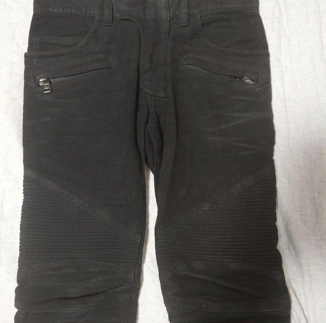 バルマン　ストレッチバイカーパンツ　デニムジャケットコートシャツブルゾンニット