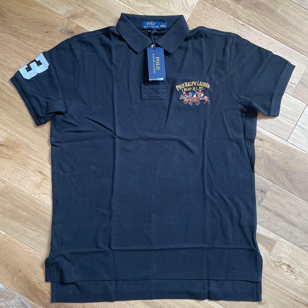 新品　POLO RALPH LAUREN ブラック ポロシャツ L