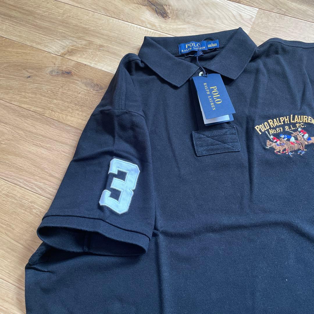 新品　POLO RALPH LAUREN ブラック ポロシャツ L
