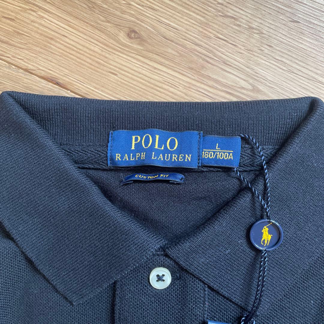 新品　POLO RALPH LAUREN ブラック ポロシャツ L