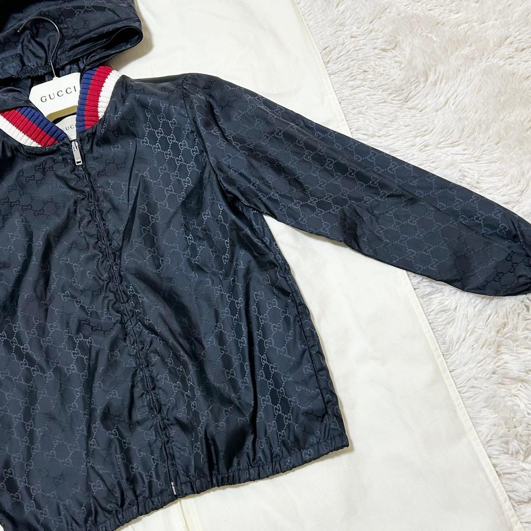 【美品】GUCCI グッチ キッズ ナイロンジャケット ブルゾン GG柄