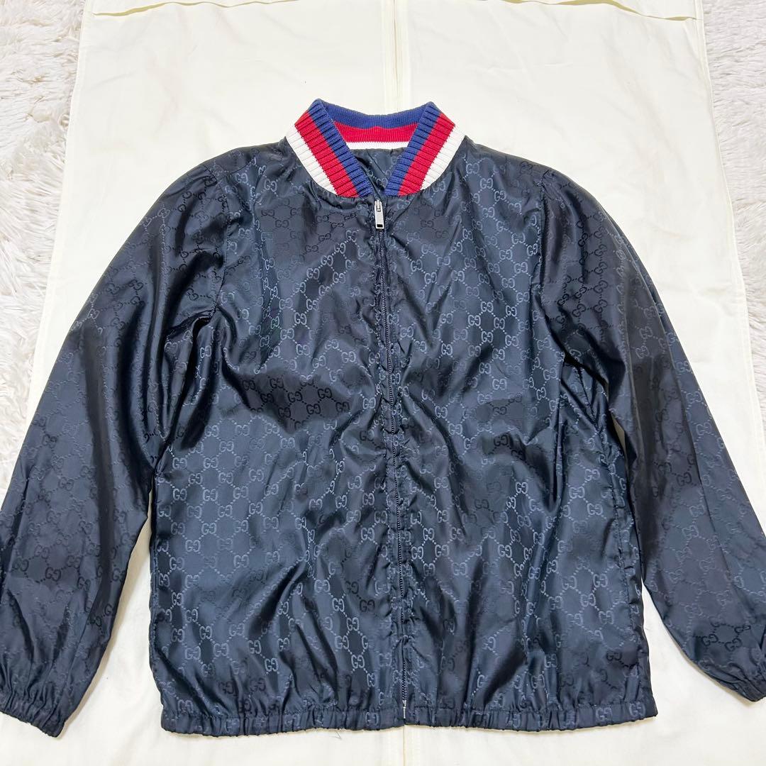 【美品】GUCCI グッチ キッズ ナイロンジャケット ブルゾン GG柄