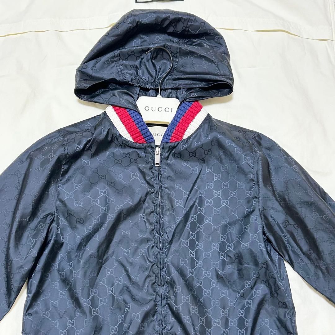 【美品】GUCCI グッチ キッズ ナイロンジャケット ブルゾン GG柄