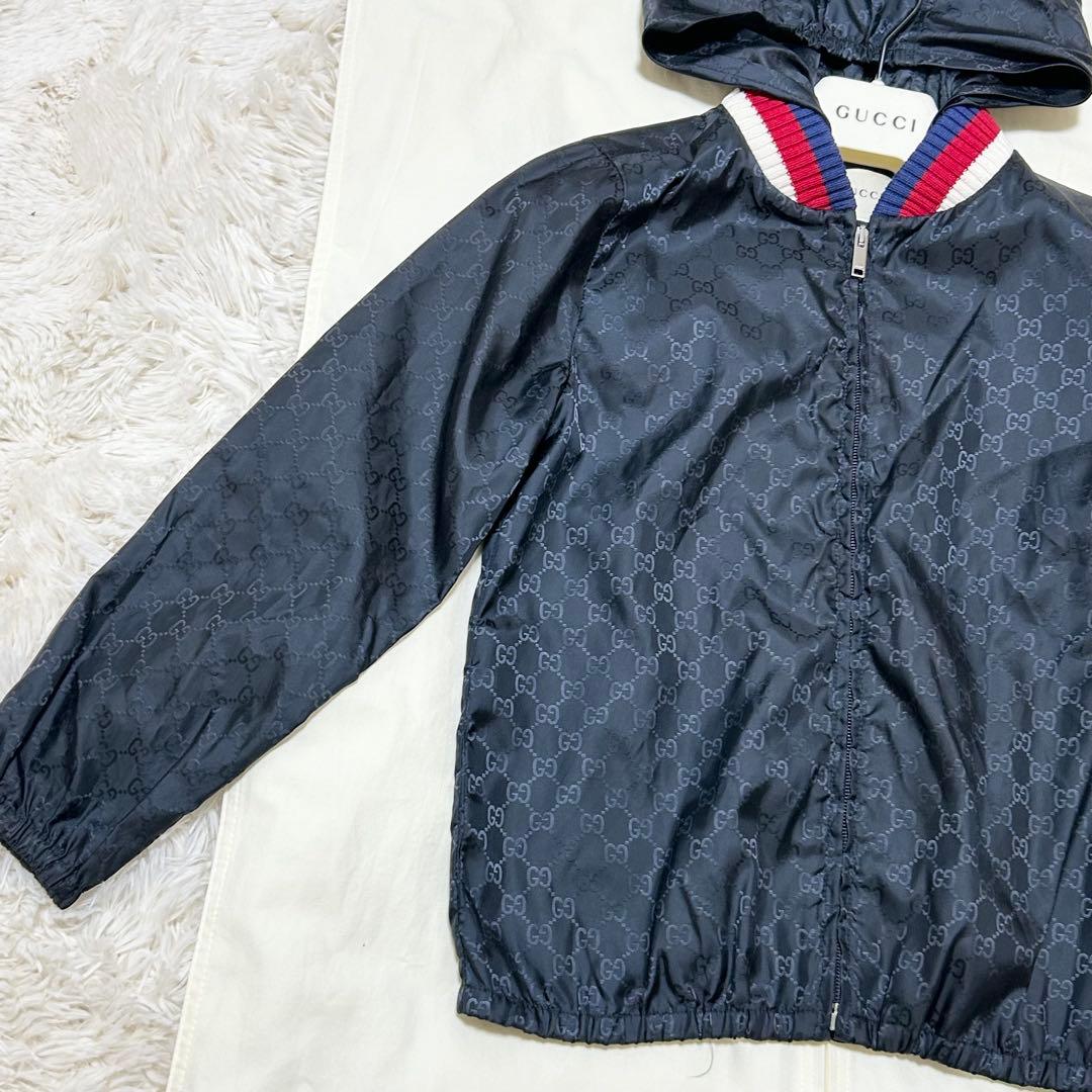 【美品】GUCCI グッチ キッズ ナイロンジャケット ブルゾン GG柄