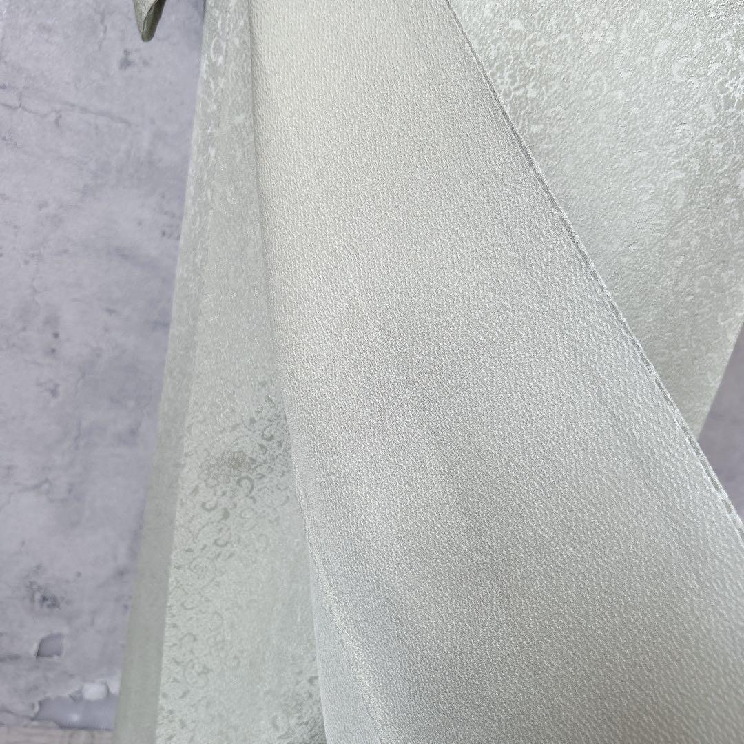 色無地➕長襦袢フルセット　着物　正絹　地紋　唐草　華やか　入学式　卒業式p4