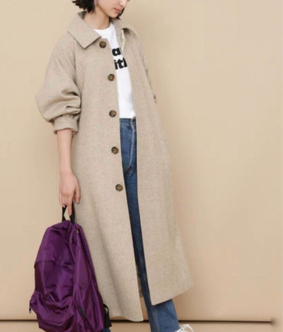 [れい]ADAM ET ROPE / マラリウス ヘリンボーン コート