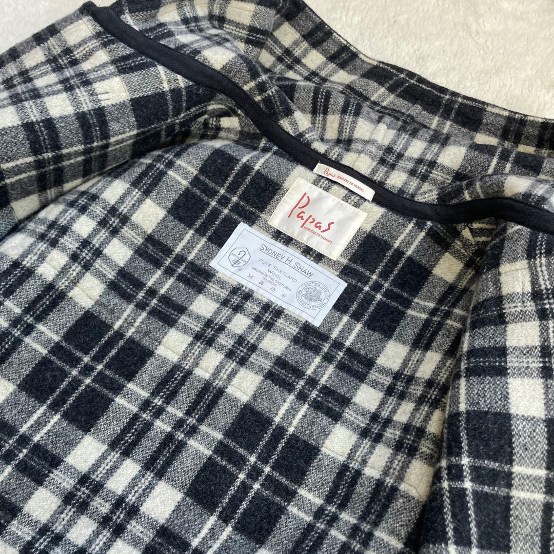 【極美品】Papas　SYDNEY H SHAW￼　ダッフルコート　ゆったり　M