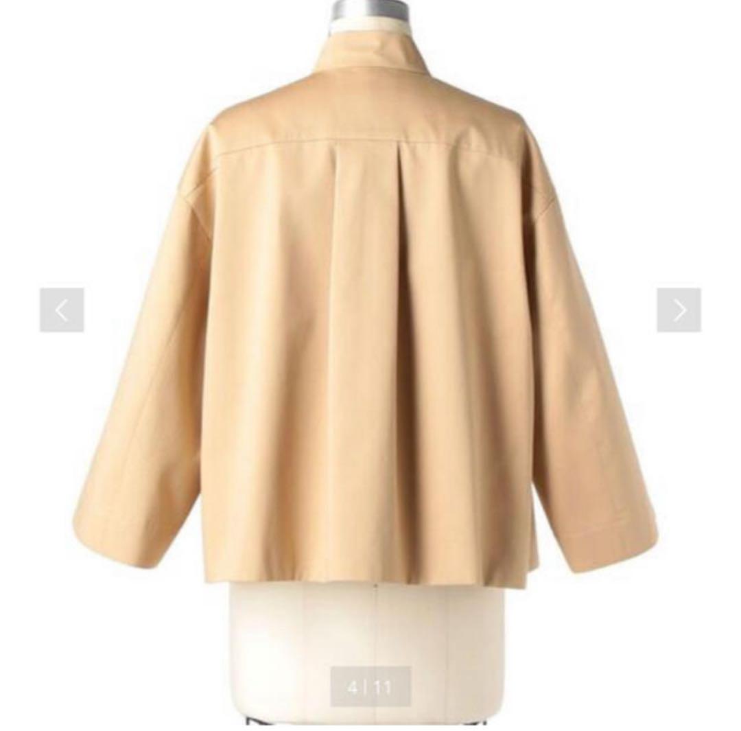 Drawer フロントポケット トレンチジャケット 38 ベージュ