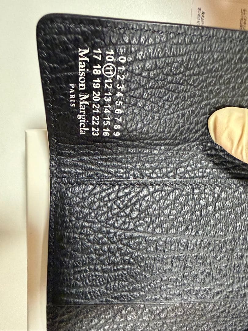 ⭐︎週末限定値下げ⭐︎Maison Margiela ブラック 三つ折り財布　美品