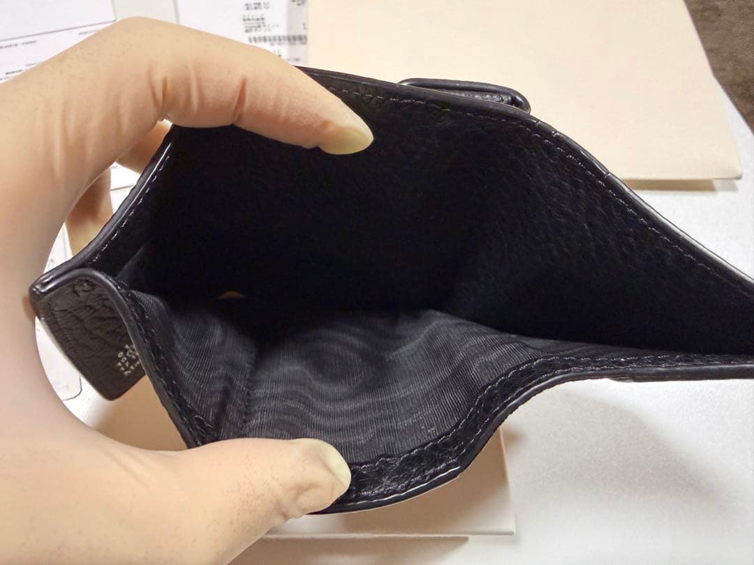 ⭐︎週末限定値下げ⭐︎Maison Margiela ブラック 三つ折り財布　美品
